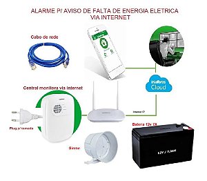 Alarme Avisa Queda De Energia Eletrica monitora Falta Luz Via Internet