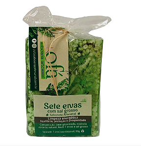 Sabonete Artesanal 90g - Sete ervas com Sal Grosso