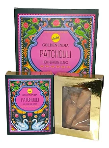 Incenso Cascata Indiano Golden Patchouli Cx Com 10 Cones