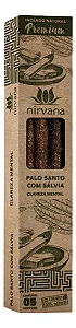 Incenso Nirvana Palo Santo com Sálvia Premium Cx C/ 5 Varetas