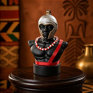 Busto de Orixá Ogum em resina 10 cm