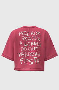 Cropped Oversized Perdi a Linha