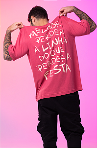 Camiseta Oversized Perdi a Linha