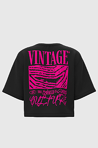 Cropped Oversized Vintage Culture The World is Yours