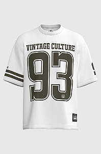 Camiseta Oversized Vintage Culture Dusk Football 93 Algodão Egípcio