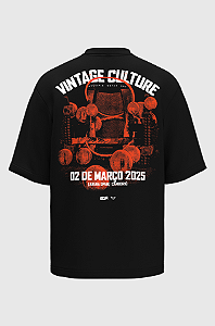 Camiseta Oversized Vintage Culture DNA Origins Algodão Egípcio