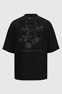 Camiseta Oversized Vintage Culture Austin Algodão Egípcio Camiseta Oversized Vintage Culture Austin Algodão Egípcio