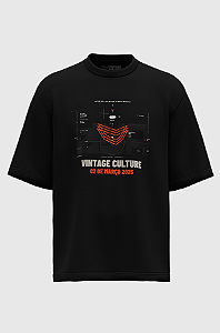 Camiseta Oversized Vintage Culture Austin Algodão Egípcio Camiseta Oversized Vintage Culture Austin Algodão Egípcio