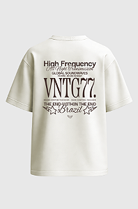 Camiseta Oversized Vintage Culture High Frequency