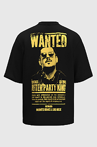 Camiseta Oversized Vintage Culture Wanted Alive Pima