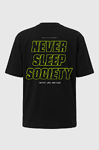 Camiseta Oversized Never Sleep Society Pima