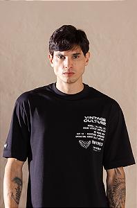 Camiseta Oversized Vintage Culture Sound System Certified Pima