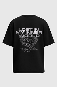 Camiseta Oversized Vintage Culture Lost In My Inner World v2