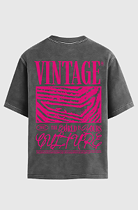 Camiseta Oversized Vintage Culture The World is Yours V2