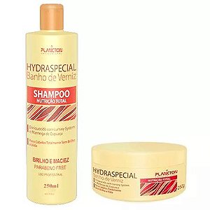 Kit Banho de Verniz Plancton Shampoo 250ml e Máscara 250g