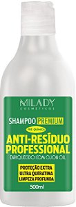 Shampoo Premium Anti Resíduo 500ml Milady Cosméticos