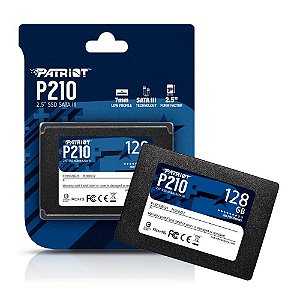 SSD PATRIOT 128GB 2.5" SATA 3 500MB/S LEIT - 400MB/S GRAV 120 - P210S128G25