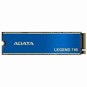 SSD ADATA 500GB M.2 2280 LEGEND 740 NVME 1.3 PCIE GERAÇÃO 3X4 - ALEG-740-500GCS