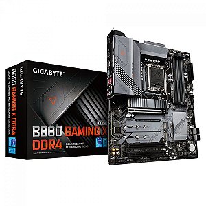 PLACA MÃE GIGABYTE B660 GAMING X DDR4, CHIPSET B660, INTEL LGA 1700, ATX, DDR4 - B660 GAMING X DDR4