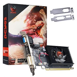 PLACA DE VIDEO AMD RADEON R5 230 2GB DDR3 64 BITS LOW PROFILE - PA230DR364LP