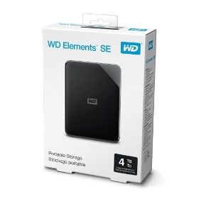 HD EXTERNO WD ELEMENTS SE 4TB USB 3.0 - WDBJRT0040BBK