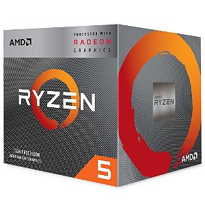 PROCESSADOR AMD RYZEN 5 3400G, CACHE 4MB, 3.7GHz (4.2GHz Max Turbo), AM4,  YD3400C5FHBOX