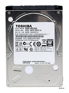 HD TOSHIBA NOTEBOOK 500GB, 8455MB - MQ01ABD050