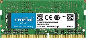MEMÓRIA CRUCIAL NOTEBOOK 8GB 2666MHz, DDR4 - CT8G4SFRA266