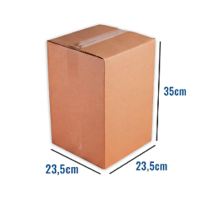 Caixa de Papelão Reforçada N33 - 23.5 x 23.5 x35