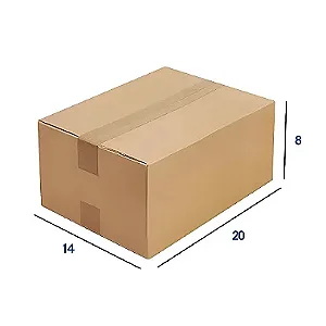 Caixa de Papelão N14 - 20 x 14 x 8
