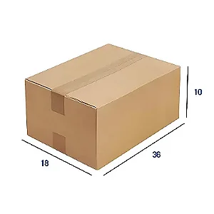 Caixa de Papelão N24 - 36 x 18 x 10