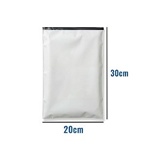 Saco Zip EVA Fosco com Trilho Preto - 20x30