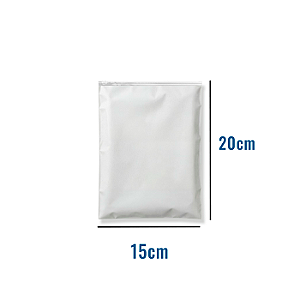 Saco Zip EVA Fosco com Trilho Transparente - 15x20