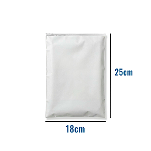 Saco Zip EVA Fosco com Trilho Transparente - 18x25