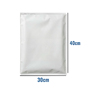 Saco Zip EVA Fosco com Trilho Transparente - 30x40