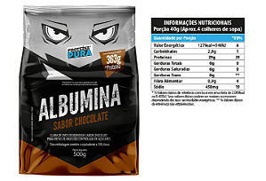 Albumina 100% Pura 500g Proteína Pura - Chocolate