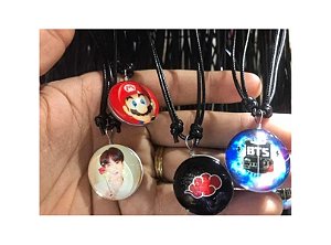 Colar Geek Anime Brilha Escuro Bts Harry Potter 35un Atacado