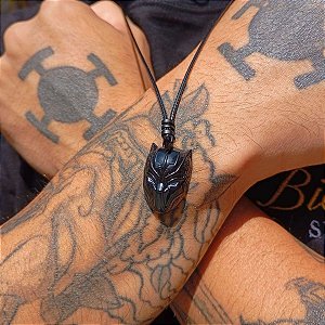 Colar Pantera Negra Marvel Herói Máscara Wakanda Bicudos