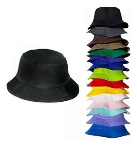 Kit 12 Chapéu Bucket Praia Hip Hop Unisex Revenda Atacado
