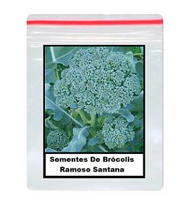 Sementes De Brócolis Ramoso Santana 100 unidades