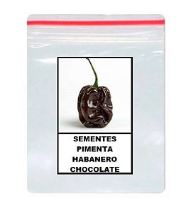 50 Sementes De Pimenta Habanero Chocolate
