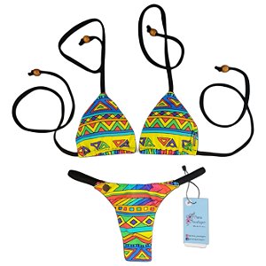 Biquíni Mana Tribal Neon