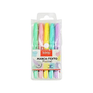 Marca Texto 5 Cores Pastel Keep - MR070