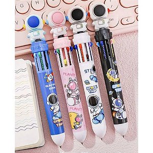 Caneta 10 Cores Astronauta