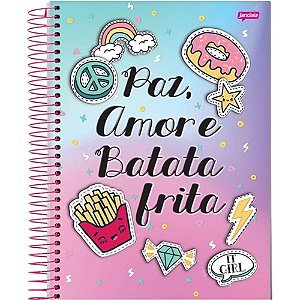 Ver mais produtos JANDAIA  Cód. 472319  Caderno Universitário Flexivel 1 Matérias 96 Folhas It Girl Jandaia Pacote Com 10 Unidades