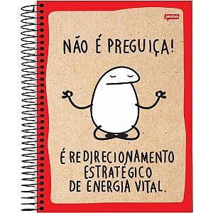 Caderno Universitário Capa Dura 1 Matéria 80 Folhas Flork Jandaia - 1 Pacote Com 4 Unidades