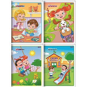 Caderno Brochura Flexível 48 Folhas 1/4 Jandainha - 1 Pacote Com 20 Unidades