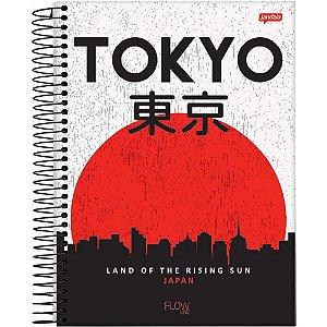 Caderno Universitário Capa Dura 1 Matéria 80 Folhas Flow Jandaia - 1 Pacote Com 4 Unidades