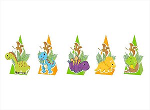 10 Caixinhas CONE para doces Dinossauro Desenho