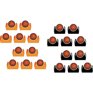 100 Forminhas para doces 4 pétalas Basquete - Envio Imediato